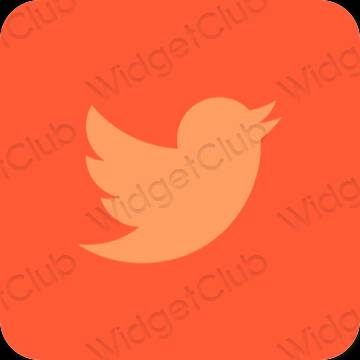 Esthetische Twitter app-pictogrammen