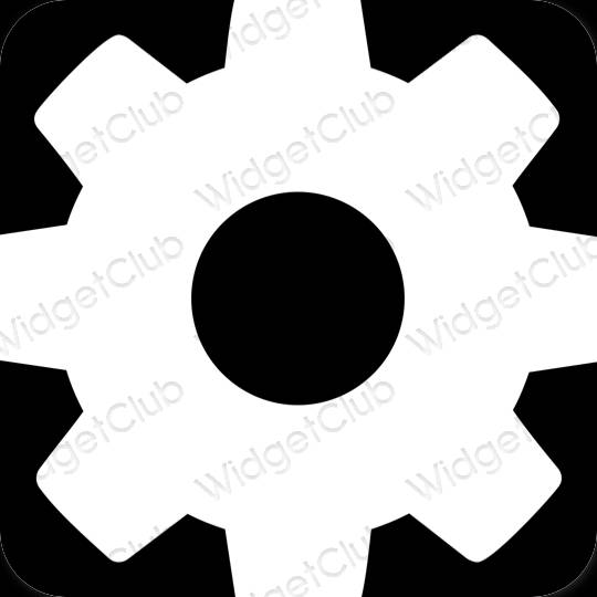 Æstetiske Settings app-ikoner