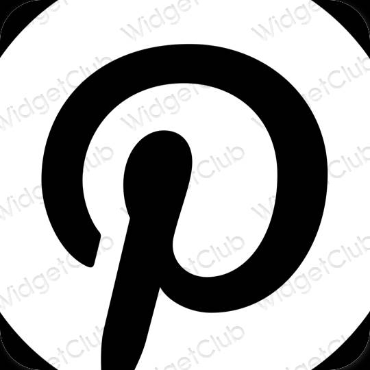 جمالية Pinterest أيقونات التطبيقات