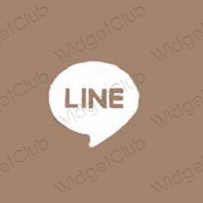 Esthetische LINE app-pictogrammen