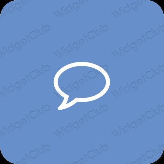 Estético púrpura Messages iconos de aplicaciones