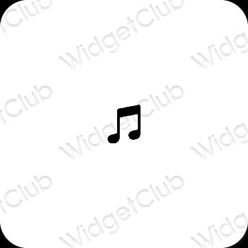 Esthetische Music app-pictogrammen