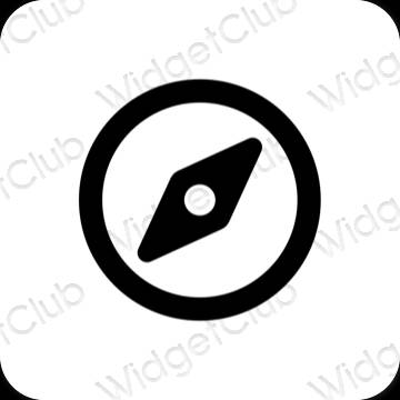 Estetyczne Safari ikony aplikacji