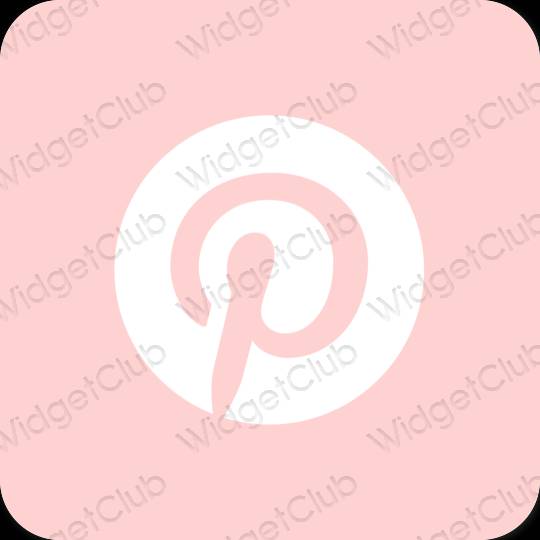 Esthetische Pinterest app-pictogrammen