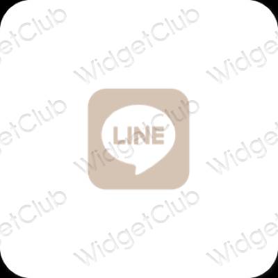 Естетске LINE иконе апликација