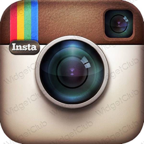 Estetyczne Instagram ikony aplikacji