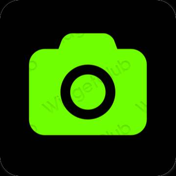 эстетический зеленый Camera значки приложений