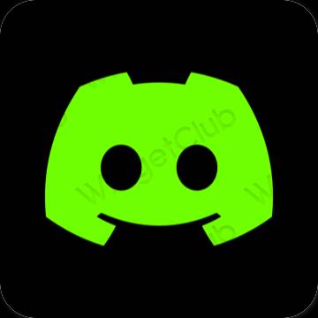 Αισθητικός πράσινος discord εικονίδια εφαρμογών
