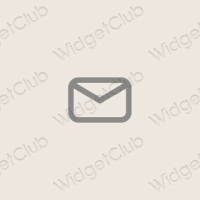 Estetisk beige Mail app ikoner