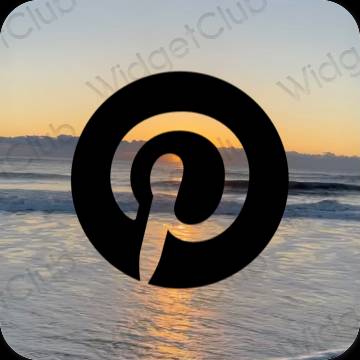 រូបតំណាងកម្មវិធី Pinterest សោភ័ណភាព