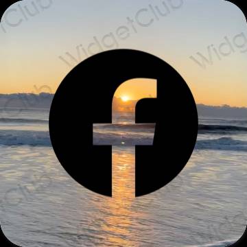Aesthetic Facebook app icons