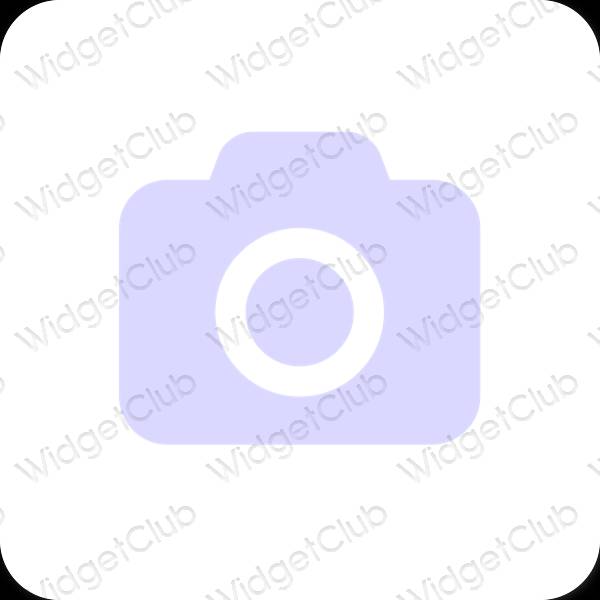 Esthétique bleu pastel SODA icônes d'application