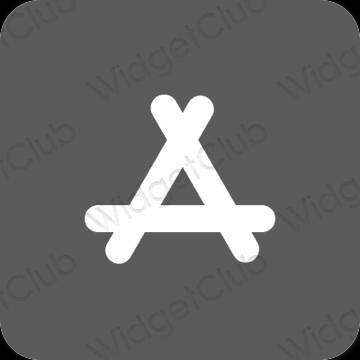 Estetic gri AppStore pictogramele aplicației