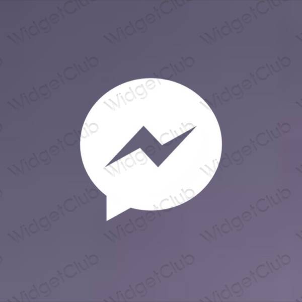 Estetyczne Messenger ikony aplikacji