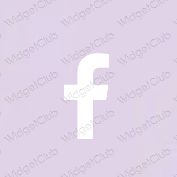 Esthetische Facebook app-pictogrammen