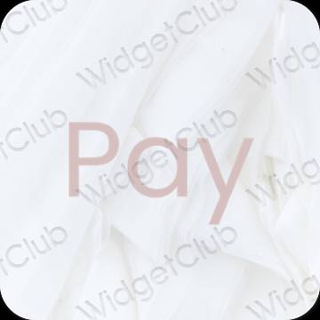 Estetisk pastell rosa PayPay app ikoner