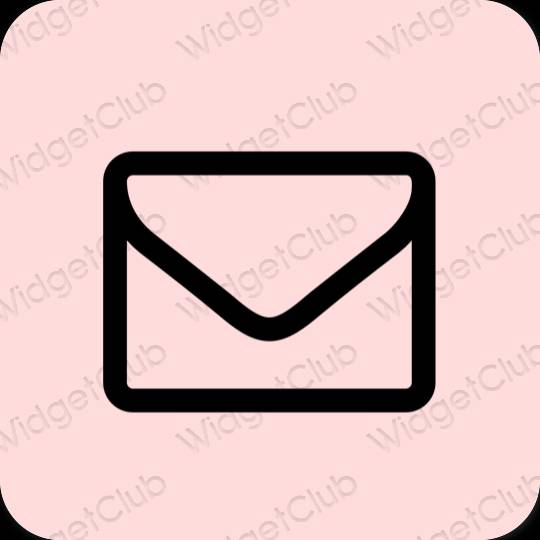 Естетичен розово Mail икони на приложения
