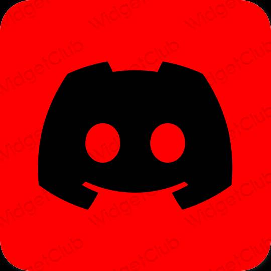 Ästhetisch rot discord App-Symbole