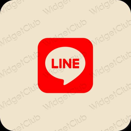 Estetické ikony aplikací LINE