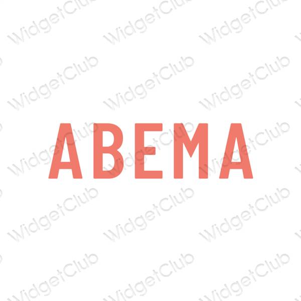 Aesthetic AbemaTV app icons