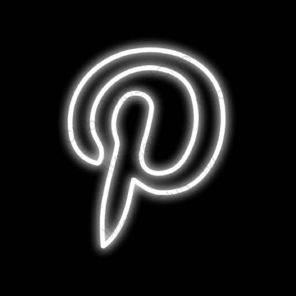 Aesthetic black Pinterest app icons