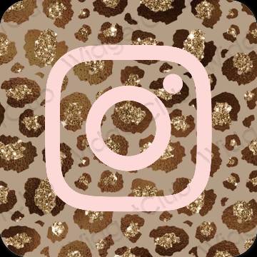 Esteettinen pastelli pinkki Instagram sovelluskuvakkeet