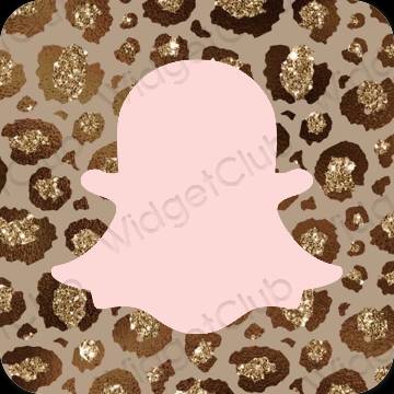 Ästhetisch Pastellrosa snapchat App-Symbole