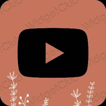 Icônes d'application Youtube esthétiques