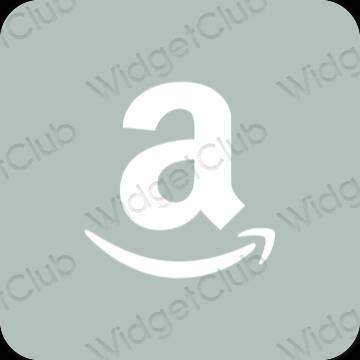 Естетичен зелено Amazon икони на приложения