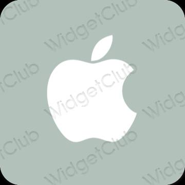 Естетичен зелено Apple Store икони на приложения