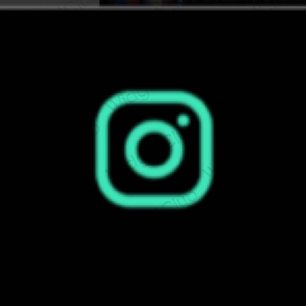 Esztétika fekete Instagram alkalmazás ikonok