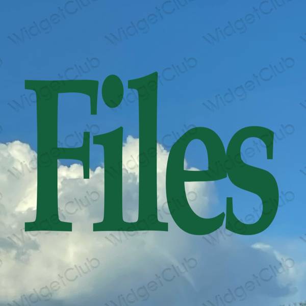 Ikon aplikasi estetika Files