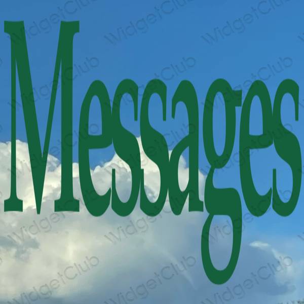 Esztétikus Messages alkalmazásikonok