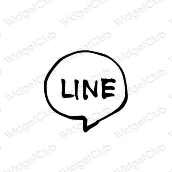 Естетске LINE иконе апликација