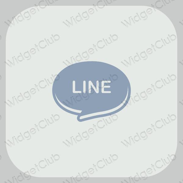 Esthetische LINE app-pictogrammen