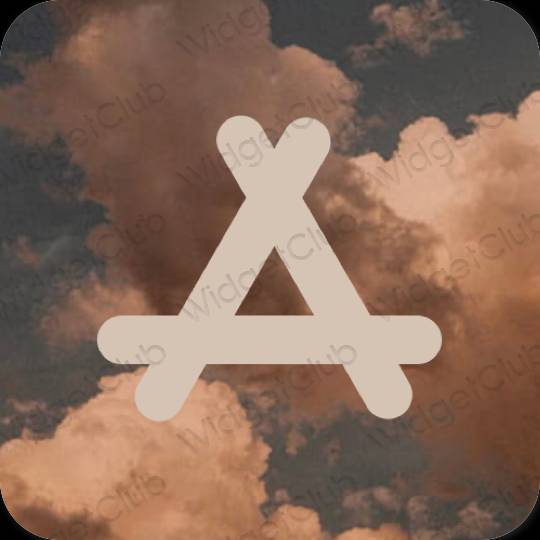 Естетичний бежевий AppStore значки програм