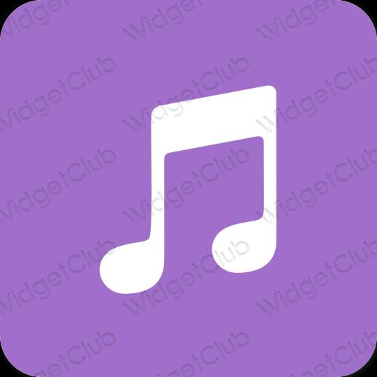 Esthetische Music app-pictogrammen