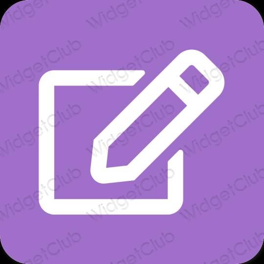 Æstetiske Notes app-ikoner