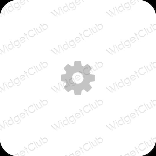 Esthetische Settings app-pictogrammen