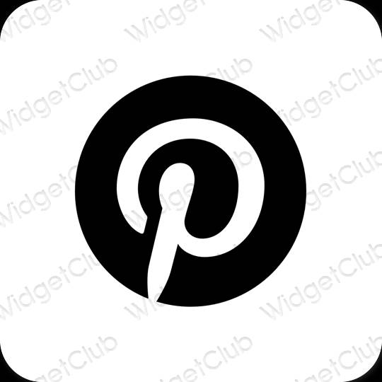 Esthetische Pinterest app-pictogrammen