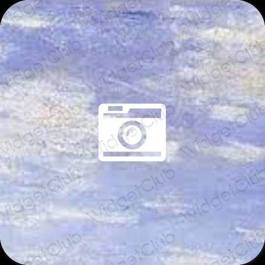 Icônes d'application Camera esthétiques