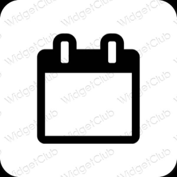 Esthetische Calendar app-pictogrammen