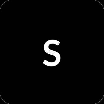 Thẩm mỹ đen SHEIN biểu tượng ứng dụng