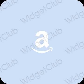 Ästhetisch pastellblau Amazon App-Symbole