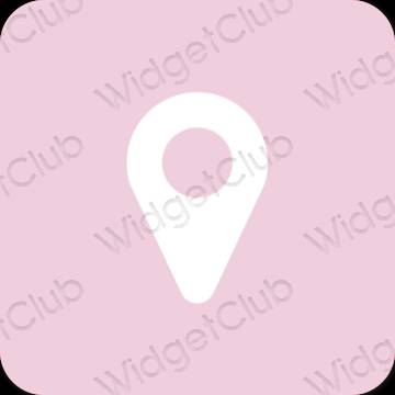 Estetico porpora Map icone dell'app