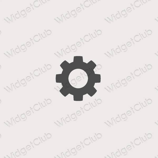 Esthetische Settings app-pictogrammen