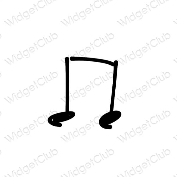 جمالية Music أيقونات التطبيقات