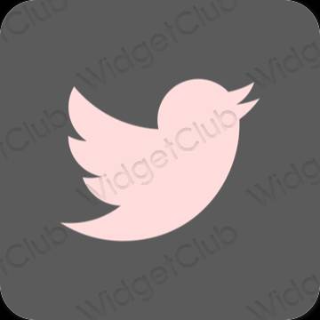 Esthetische Twitter app-pictogrammen