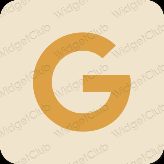 Естетски беж Google иконе апликација