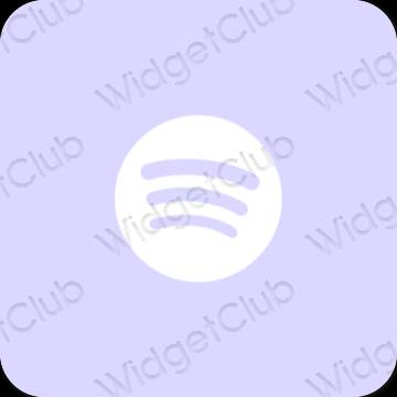 Aesthetic purple Spotify app icons